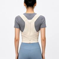Correcteur de posture, soutien dorsal, bretelles d'épaule, support de colonne vertébrale, bande abdominale, redresseur de dos supérieur réglable
