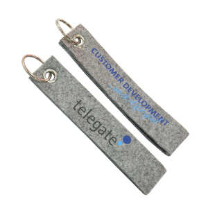 2024 New Products Personalized Pet Felt Cloth Handmade logo Keychain for Bag