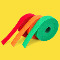 Sangles de palettes auto-adhésives réutilisables en nylon pur robuste et coloré, attaches de câbles super élastiques à boucles auto-agrippantes double face