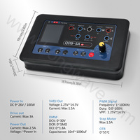 Testeur de signal PWM pour oscilloscope, multimètre, moteur pas à pas, bobine d'allumage QDB-5A 3A4A avec amplification et montage sur carte PCB