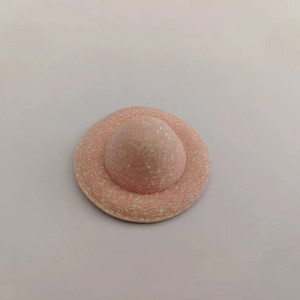 Thu nhỏ màu sắc tươi sáng búp bê hat phụ kiện ròng rọc vải DIY Top hat phụ kiện búp bê mũ màu nude 3.5cm - Product Image 3