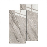 Carrelage de sol en porcelaine imitation marbre gris Grèce 750x1500mm, grand format moderne et minimaliste