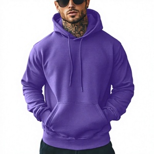 OEM Custom Logo 100% Cotton Heavyweight Fleece 380 GSM Print Logo High-Quality Oversized Drop Shoulder Men's <b>Hoodie</b> Pullover - Product Image 1