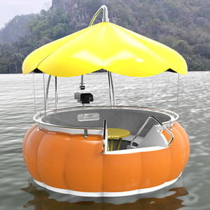 Divertissement BBQ Donut Boat Water Floating Restaurant pour 6-8 personnes LLDPE Plastic & Steel Material for Family BBQs - Product Image 4