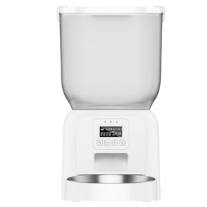 Distributeur de nourriture intelligent pour animaux de compagnie, bol en acier inoxydable de 4l pour chiens et chats, avec alimentation quantitative programmée, conception détachable, prise européenne - Product Image 5