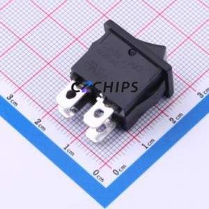 CWSB21AA1F Rocker Switch Switch Black 250V Double Pole Single Throw - Product Image 2