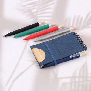 Bolígrafo Ecológico <span class=keywords><strong>OKASA</strong></span> TE885 de Aluminio Reciclado con Logotipo Personalizado, Barril Metálico, Empujador de Bambú, Tinta Alemana, Colores Personalizados para Oficina/Escuela - Product Image 3