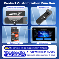 Carlinkit FireDrive Link Pro, Adaptador de Carplay con Cable a Inalámbrico Android Auto, con HDMI 2K Video, Car TV Mate para YouTube