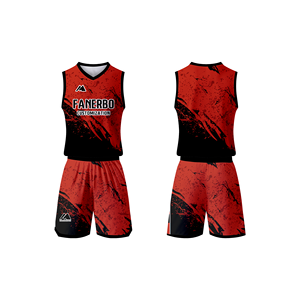 Jersey Latihan Atletik Pria Kelas Atas Set Pakaian Basket Seragam Jersey Basket Kustom - Product Image 1