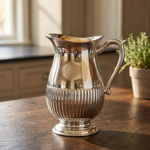 Pichet classique en laiton plaqué argent - Durable et incassable pour les fêtes - Product Image 4