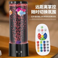 Nouveau produit LED bulle poisson lampe RVB changement de couleurs lumière LED créatif décoratif ambiance lumière