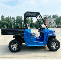 UTV électrique multifonctionnel 15 kW 72 V 4x4 pour le tout-terrain et la chasse, 3 places, équipé de différentiels avant et arrière
