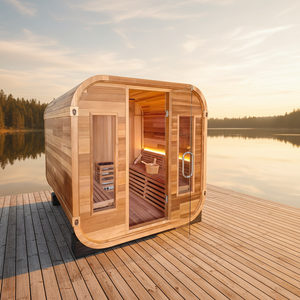 Sauna traditionnel en cèdre rouge à <span class=keywords><strong>prix</strong></span> réduit, en stock entrepôt Amérique, pour 3-4 personnes, 2000*2000*2000MM - Product Image 1