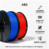 Filament d'imprimante 3D ABS 1,75 mm 1 kg Haute vitesse Haute qualité Moulage Couleur personnalisée Plastique