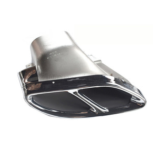 Mercedes-Benz E-Class C205 C200 C260 GLC Exhaust Tip Black Silver ABS Modified Pipe W205 1.7m - Product Image 1