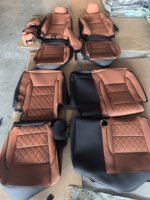 Housse de siège de voiture personnalisée pour Toyota/Honda/Tesla/LEXUS/Hyundai, en cuir Napa, design sport, haute qualité, imperméable, résistante à l'usure