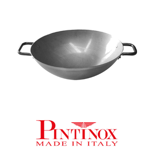 Wok de Hierro Pinti con 2 Asas, 36 cm, 36109M36, para Usar en Placas Cóncavas Especiales Pintinox - Product Image 4