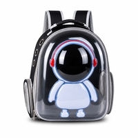 Sac à dos de transport pour animaux Astronaut avec fenêtre panoramique en tissu Oxford respirant et léger, capacité 6kg/7.5kg, pour chat et chien, voyage 9