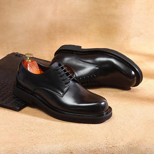 Chaussures plates décontractées et habillées DSYX pour hommes, en cuir véritable respirant, légères, antidérapantes, pour l'extérieur - Product Image 1