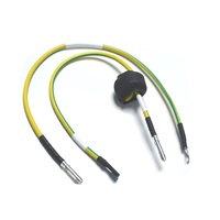 Ensemble de câbles OEM en gros avec passants en caoutchouc, connecteurs à broches mâles, bornes annulaires, multicolores, 10 AWG, 600V, 105°C