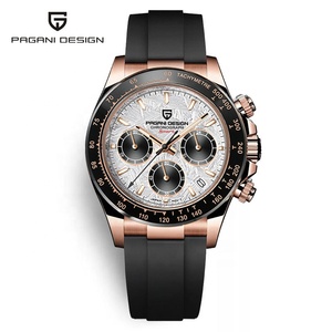 Montre-Bracelet Chronographe à Quartz Pagani Design 1664 en Acier Inoxydable, Verre Saphir, Étanche 10ATM, Mouvement Japonais pour Hommes - Product Image 3