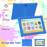 Nueva Tablet Educativa para Niños con Android 12.0, Rockchip Quad Core 1.5GHz, Pantalla IPS de 10 Pulgadas 2GB+32GB 1280x800, Resistente a Golpes, Wi-Fi, USB Tipo-C