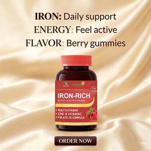 Gomitas <span class=keywords><strong>con</strong></span> <span class=keywords><strong>Hierro</strong></span> y Bayas <span class=keywords><strong>para</strong></span> un Multivitamínico <span class=keywords><strong>con</strong></span> Zinc, Ácido Fólico y Vitamina B, Apoyo <span class=keywords><strong>para</strong></span> un Nivel de Energía Saludable en <span class=keywords><strong>la</strong></span> Vida Diaria - Product Image 2