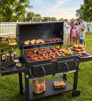 Grill de jardin multifonctionnel épais de 1,7 mètre, style américain, pour barbecue extérieur à domicile, en stock chez le fabricant