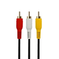 3.5mm 4-Pole fiş 3 RCA dişi adaptör PVC kaplı Stereo ses Video kablosu AV LCD TV HD TV ve hoparlörler için monitör