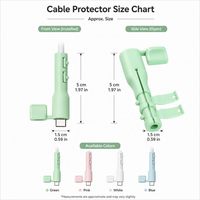 Protector de Cable Anti-Rotura, Funda de Silicona Suave para Móvil, Tipo C, Micro USB, Enrollador de Cable Universal, Accesorios para Cables