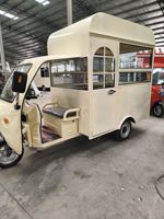 Tricycle électrique, camion de nourriture mobile, chariot de vente personnalisé pour la restauration rapide et le café, acier inoxydable, garantie de 2 ans, utilisation en extérieur