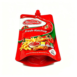 Pochette souple personnalisée avec bec verseur pour sauce tomate, en <span class=keywords><strong>aluminium</strong></span> alimentaire sérigraphié, PET NY PE - Product Image 3