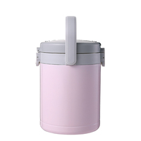 Boîte à lunch compartimentée portable isolée en acier inoxydable sans BPA de 1800ml avec logo personnalisé
