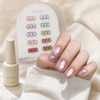 Suuseegel Factory Wholesale Aurora 10 Color Cat Eye Gel Polish Set with 15ml Magnetic Multichrome Finish UV LED Soak Off OEM