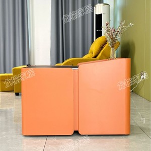Longyu Foot Massage <b>Coffee</b> Table Orange Multifunctional Storage Movable Sofa Table For Adults And Elderly - Product Image 3