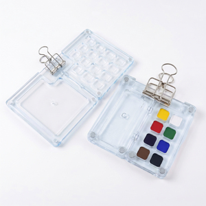 7 pièces de haute qualité en métal porte-crayon pliable ronde tête aquarelle animal pinceau set pour la peinture d’artiste. - Product Image 2