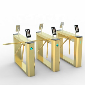 Cổng quay điều khiển truy cập ngoài trời Ba thanh với cầu nhận dạng khuôn mặt kiểu chân vịt - Product Image 5