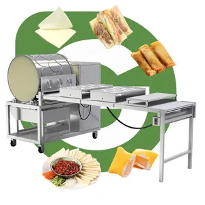 Commercial Turnover Fresh Samosa Sheet Pastry Thin Omelette Spring Roll Pan Make Maker Machine Restaurant