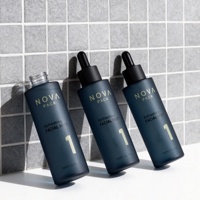 Flacon compte-gouttes vide pour huile capillaire 100 ml, flacon cosmétique en verre noir givré, flacons d'emballage pour sérum avec bouchon compte-gouttes noir mat