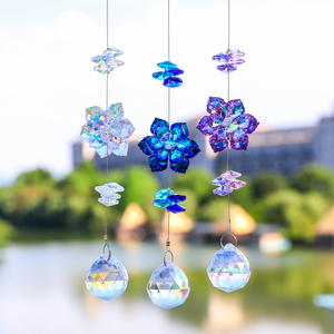 Cristaux colorés Sun Catcher Suspendus Suncatchers <span class=keywords><strong>Lustre</strong></span> Lampes Lumière Pendentif Prismes Ornement Suspendu - Product Image 5