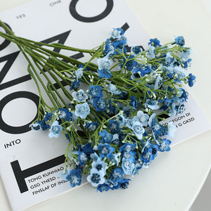 <b>Artificial</b> Baby's Breath <b>Flowers</b> Soft Plastic Blue White Pink Wedding Home Decor Outdoor Photography Props - Product Image 4