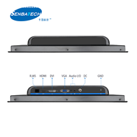 Monitor layar sentuh 4k 21.5 inci, sandaran kepala layar sentuh Android dengan HD-MI