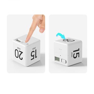 Temporizador Imaiwill Cube con Sensor de Gravedad, Pantalla LCD, Temporizador de Cocina, Cuenta Regresiva para Ejercicio, Juego <span class=keywords><strong>Pomodoro</strong></span>, 30/60 Minutos, Gestión del Tiempo para Niños - Product Image 2