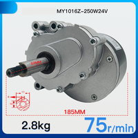 Motor DC 24v Berulir Dalam untuk Kursi Roda 250W 350W Dengan Rem Parkir untuk Tangga Medis