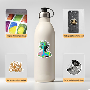 50PCS <span class=keywords><strong>Diosa</strong></span> griega antigua Serpientes salvajes Cabello Grecia Sexy Belleza Medusa Pegatina - Product Image 4