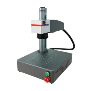 Máquina de gravação a laser CNC para metal e aço, equipamento portátil pequeno de marcação a laser para pedras e joias, máquina de gravação em couro