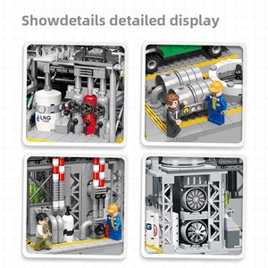 Set de Construcción MOC de Complejo Industrial - Planta Química y Centro de <span class=keywords><strong>Reserva</strong></span> de Gas, Modelo de Ingeniería Modular con Vista a la Calle para Coleccionistas Adultos - Product Image 6