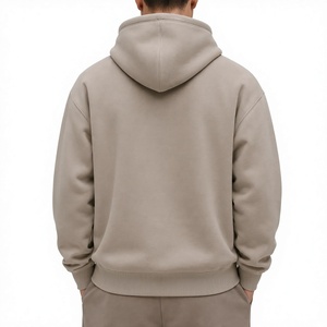 Sudadera con Capucha para Hombre Long Mission Industry, Color Marrón, Tejido de Felpa, Sublimación Sólida, 300g, 100% Algodón, Estilo Casual - Product Image 5