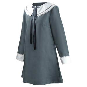 Conjunto de disfraz de Neru Aonuma para mujer, juego de rol de anime, poliéster, manga larga, con diadema, lazo y calcetines - Product Image 4