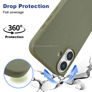 <span class=keywords><strong>Coque</strong></span> de <span class=keywords><strong>téléphone</strong></span> biodégradable en paille de blé naturelle, colorée, <span class=keywords><strong>écologique</strong></span>, souple pour iPhone 17 16 15 14 13 12 11 Pro Max - Product Image 3